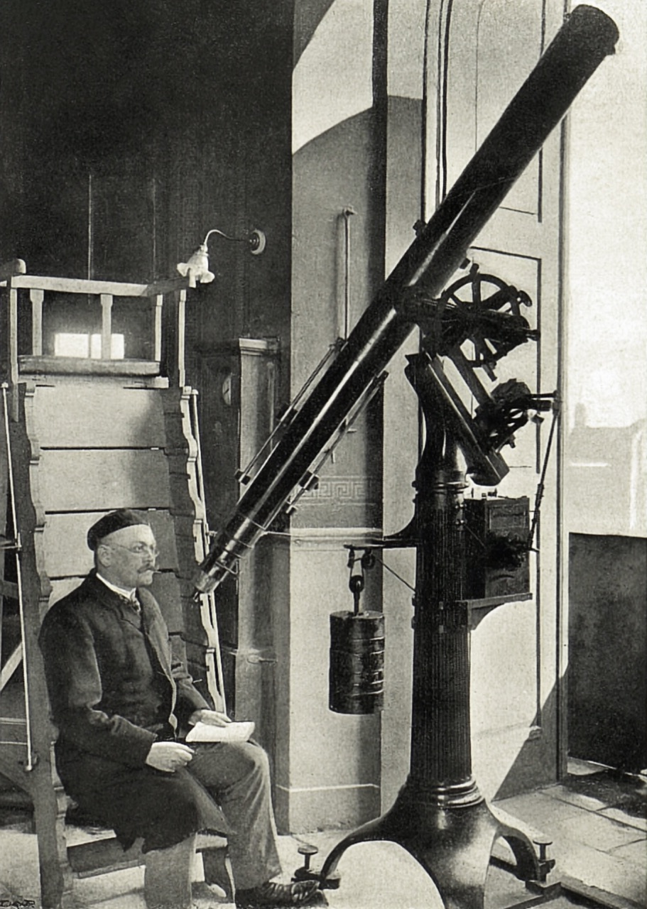 On the gallery of the Astronomical Tower, Český svět magazine, 1905
