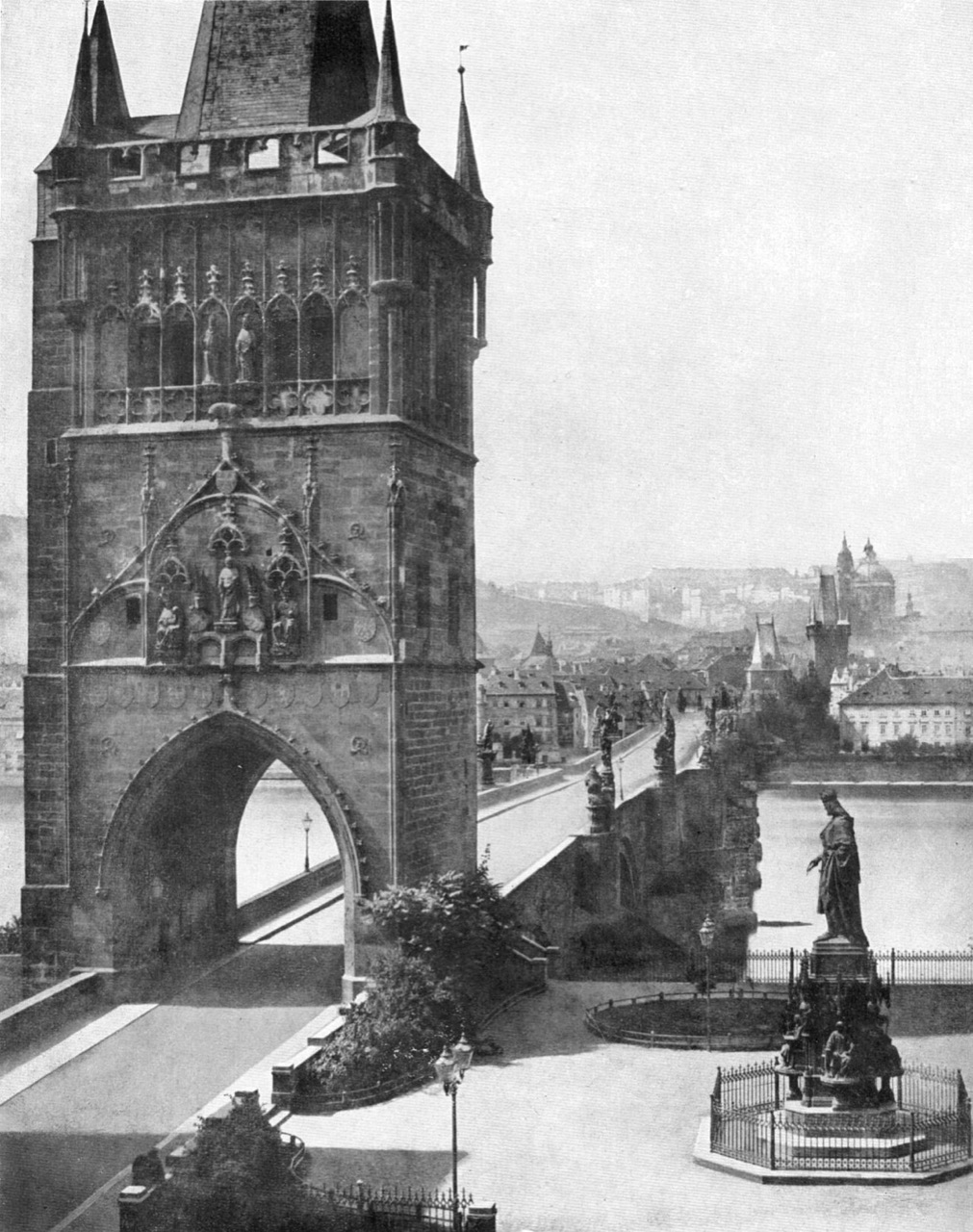 The Old Town Bridge Tower. Andreas Groll, 1856