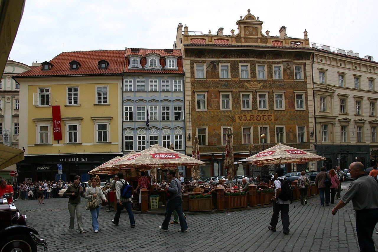 The Rott House on Little Square with paintings after Mikoláš Aleš, 2008